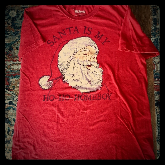 Mens Santa is my ho ho homeboy tee sz medium excellent condition high quality t - Picture 1 of 1
